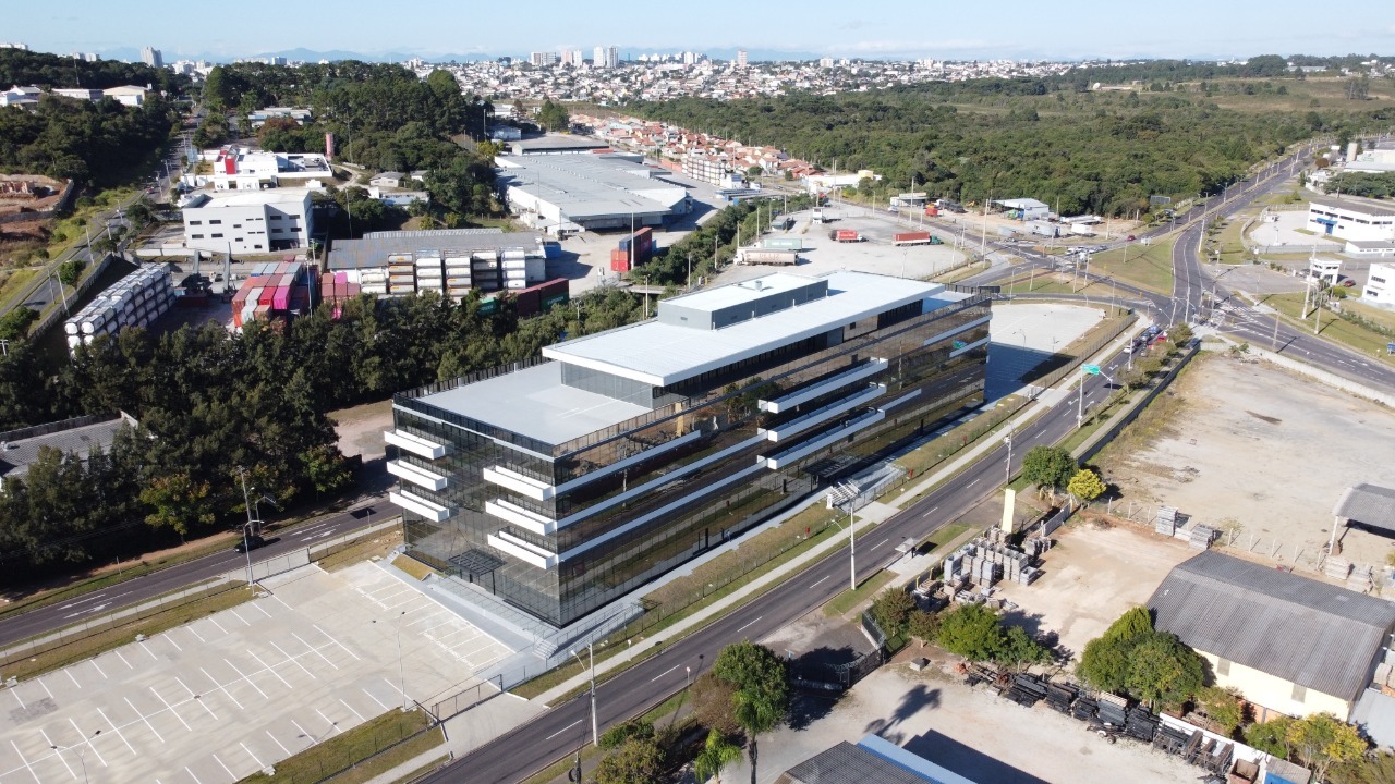 Vista aérea do prédio da Ouro Verde.