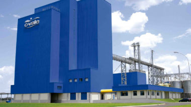 Fachada da fábrica de rações da C. Vale