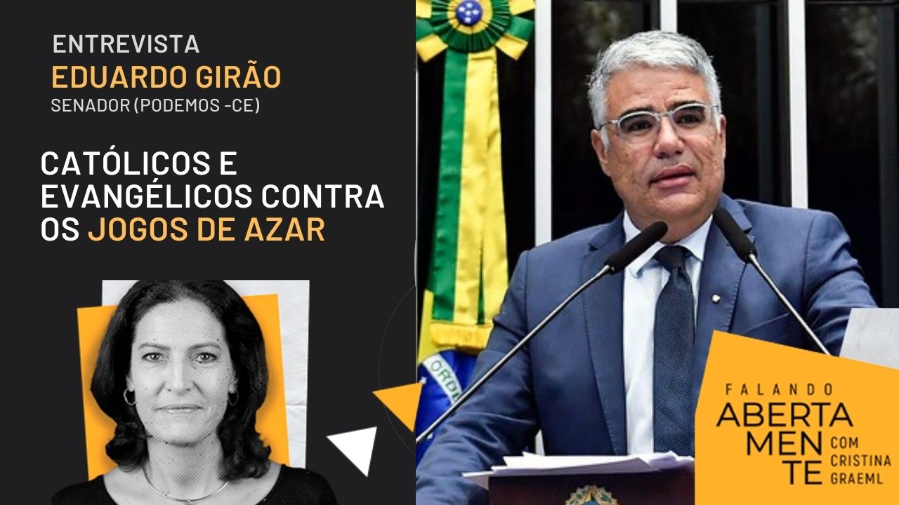 Entrevista com o senador Eduardo Girão sobre o proposta de legalização dos jogos de azar, que deve ser analisada em regime de urgância no início do ano legislativo de 2022. O senador é estudiosos do assunto e explica por que concorda com evangélicos e católicos e é contra o projeto.