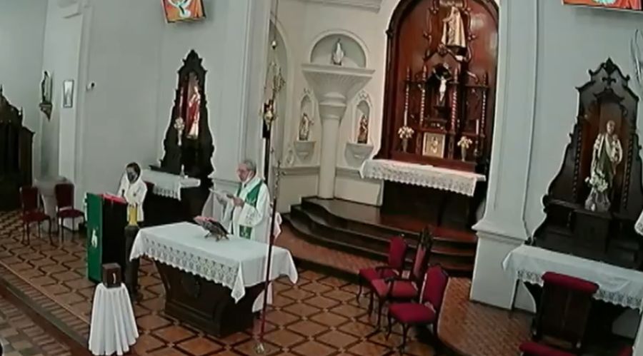 “Temos o direito de ter paz para fazer nossas celebrações”, diz padre de igreja invadida Padre contou que a celebração foi atrapalhada pelos manifestantes desde o início, por causa do barulho e dos gritos do grupo que estava nas escadarias da igreja, do lado de fora do templo.