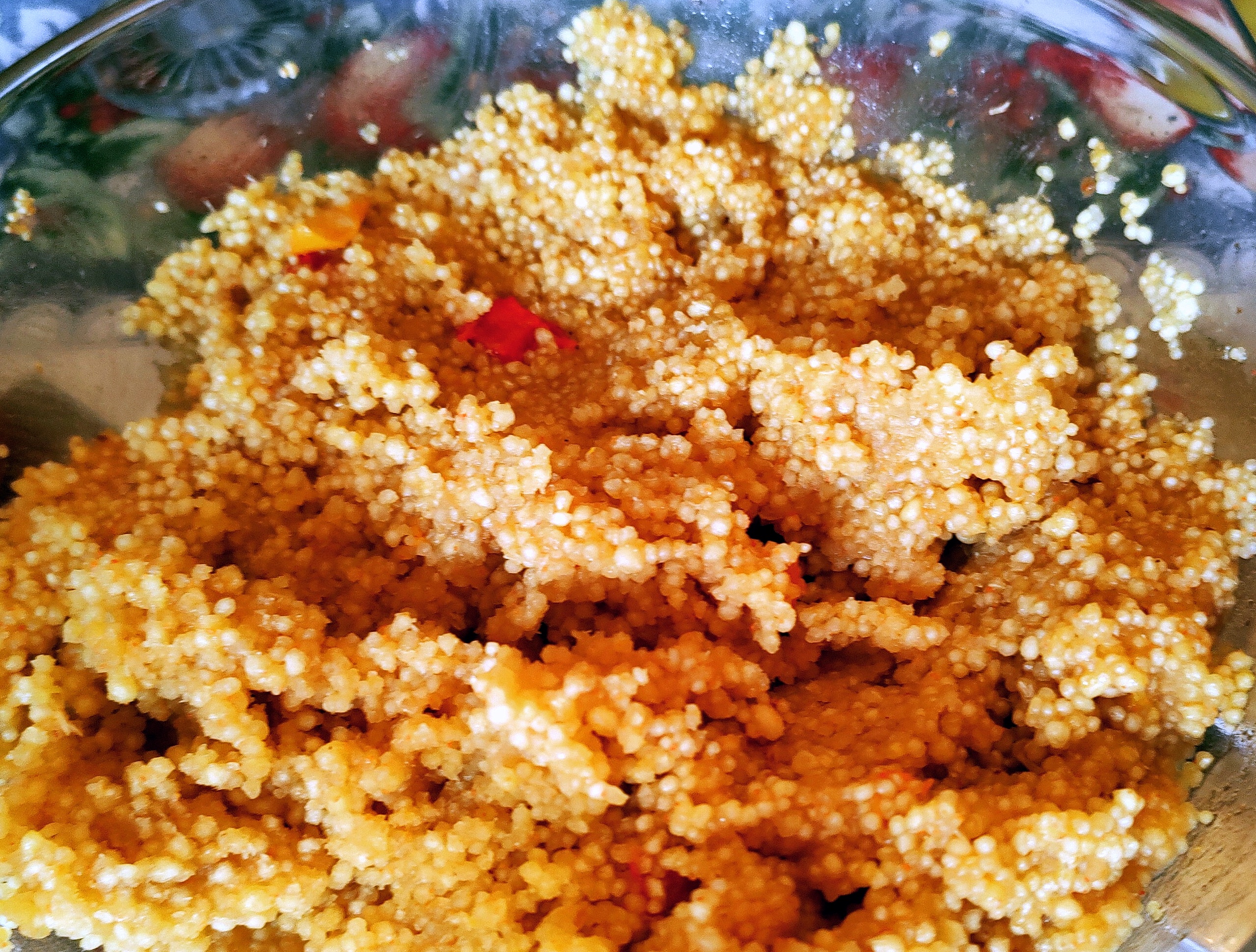 O pirão, feito com o caldo do cozimento do peixe e a farinha de mandioca de Uairini O pirão, feito com o caldo do cozimento do peixe e a farinha de mandioca de Uairini