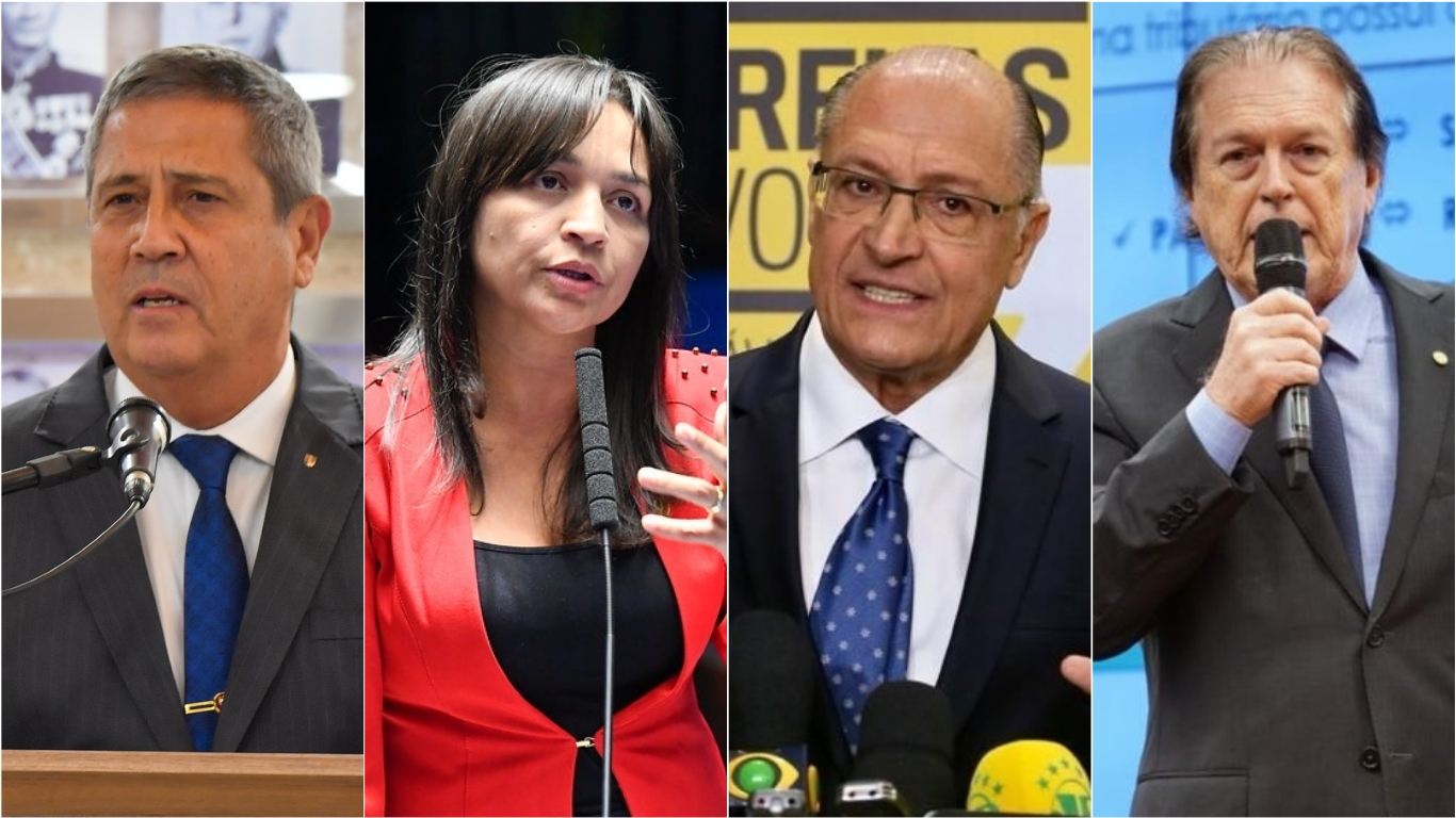 General Braga Netto, senadora Eliziane Gama, ex-governador Geraldo Alckmin e deputado federal Luciano Bivar são nomes especulados para vice-dos presidenciáveis.
