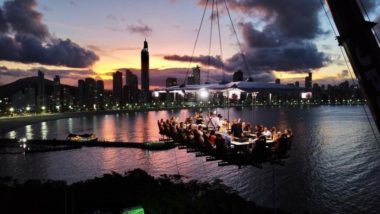 Nas alturas: conheça o restaurante suspenso a 50 metros do chão restaurante nas alturas