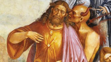Os “cristãos progressistas”, a violência revolucionária e o Anticristo Detalhe de “A pregação do Anticristo”, de Luca Signorelli.