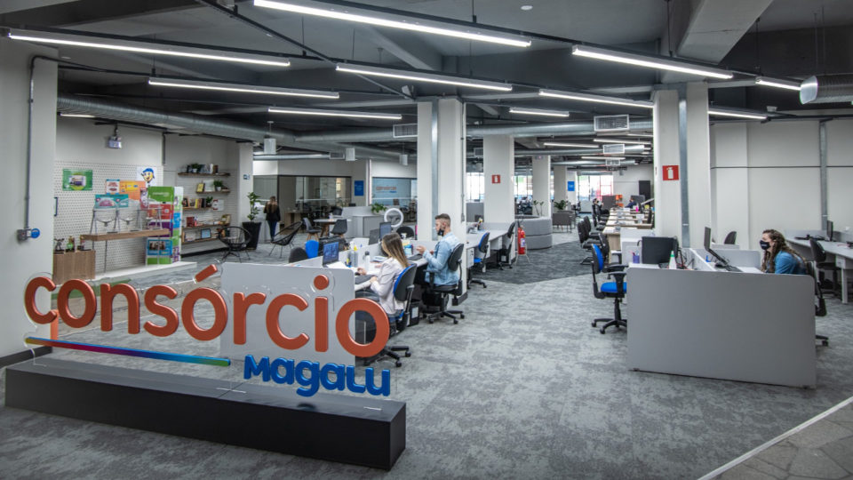 Sede do Consórcio Magalu em Franca, no interior de São Paulo.