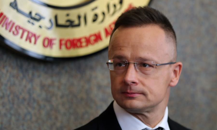 O ministro das Relações Exteriores húngaro, Péter Szijjártó
