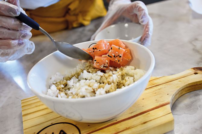 poke de salmão poke de salmão