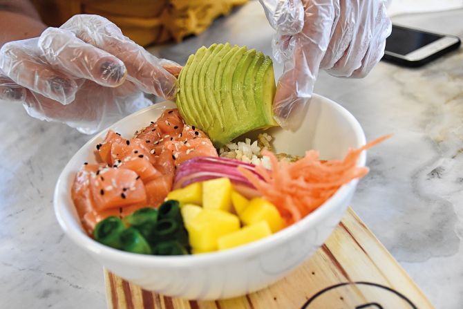 Poke de salmão Poke de salmão