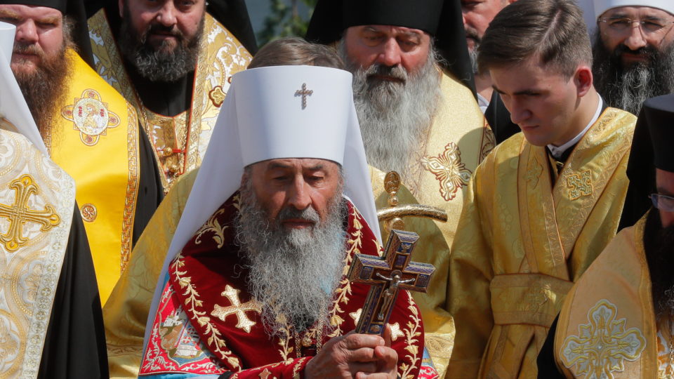 Por que a Ucrânia é tão importante para a guerra religiosa de Putin O líder da Igreja Ortodoxa da Ucrânia do patriarcado de Moscou, Onufry de Kiev