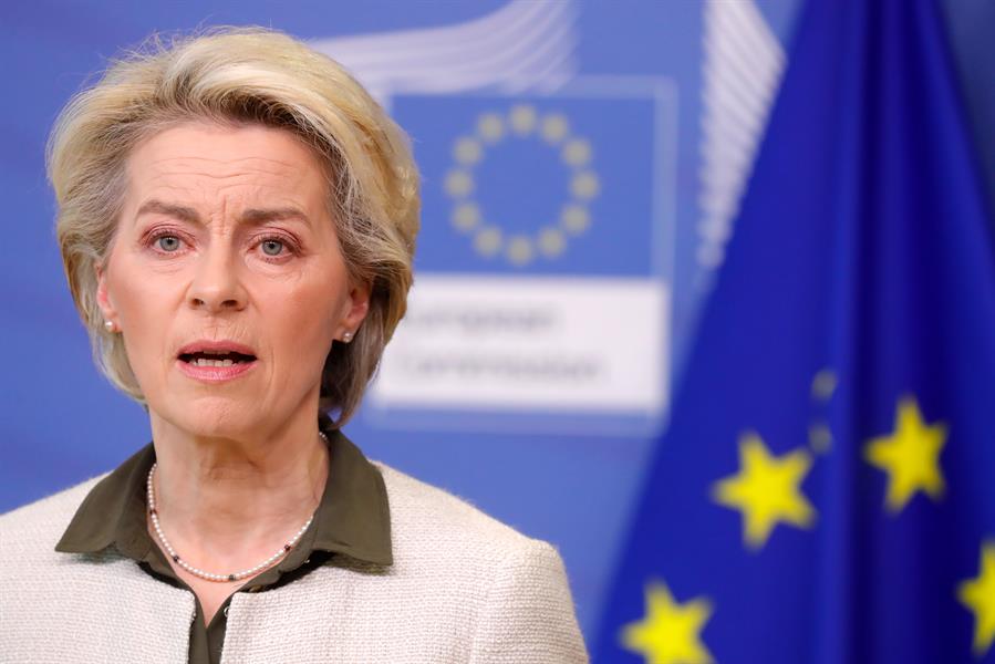 A presidente da Comissão Europeia, Ursula von der Leyen