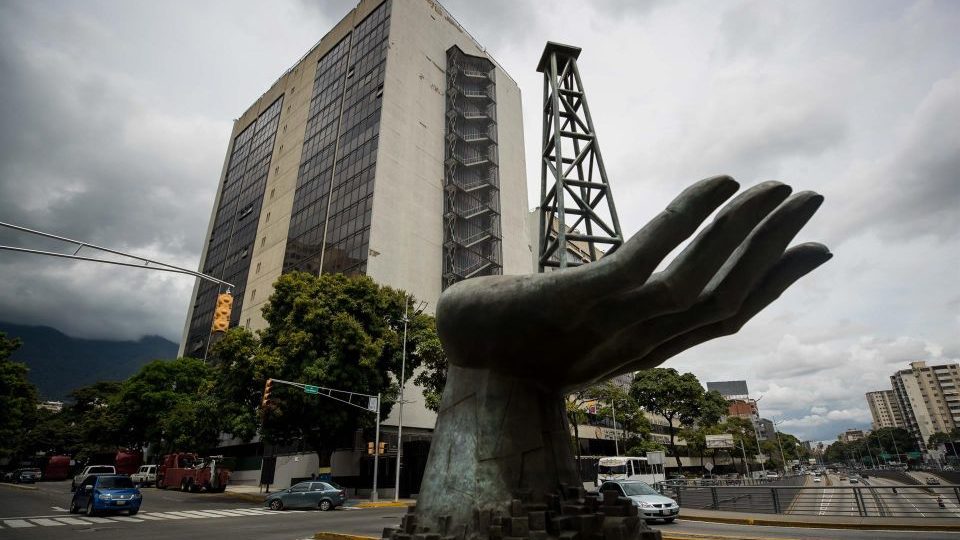 The headquarters of the state oil company PDVSA in Caracas, the capital of Venezuela.