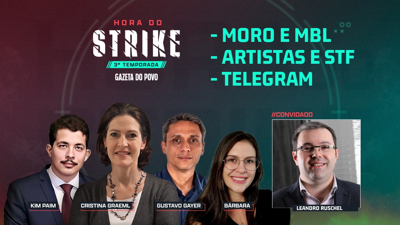 Hora do Strike, temporada 3, episódio 5 (14/03/2022) trata alguns dos assuntos mais quentes do momento: MBL e Sérgio Moro, artistas e STF, Telegram, Guerra na Ucrânia, China e Rússia.