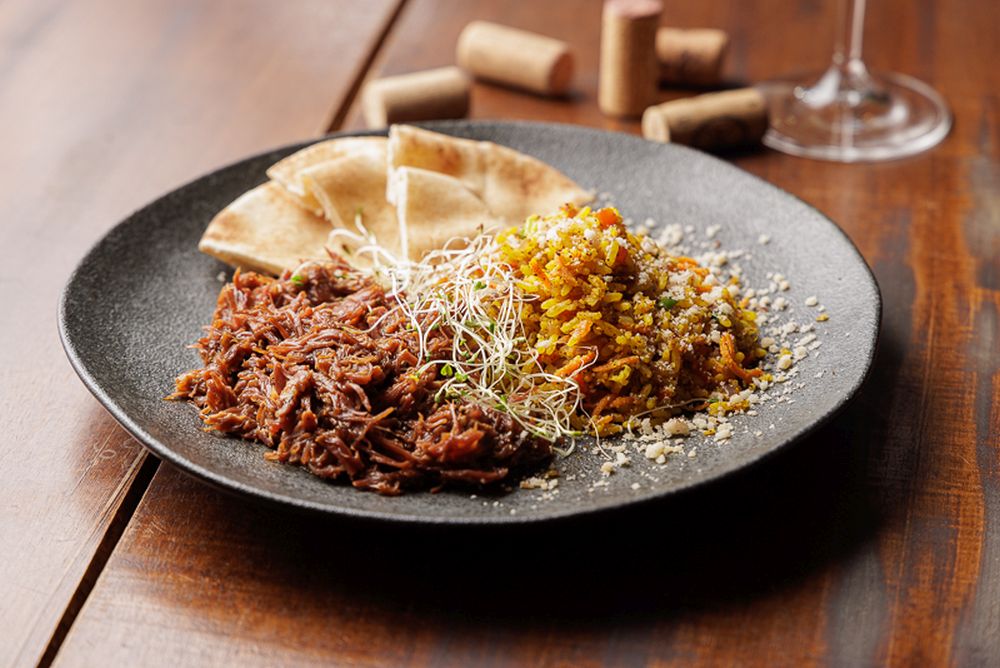 Mansaf, o preparo com carne de porco servido no La Boca durante o Festival Bom Gourmet.