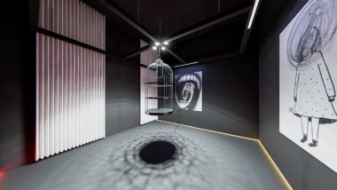Casa brinca com sentidos para aproximar visitantes do universo dos autistas As paredes pretas da Caixa Sensorial representam a solidão da pessoa autista diante da incompreensão do mundo sobre sua condição.