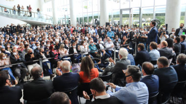 Ratinho Junior com prefeitos