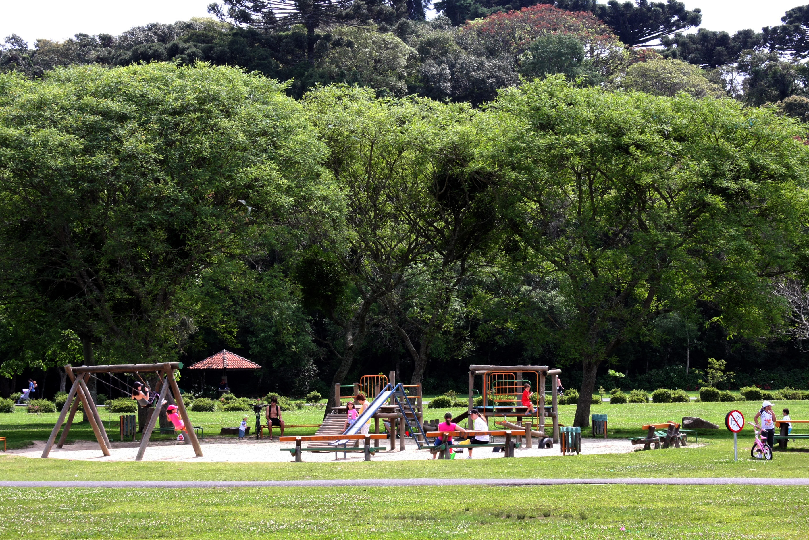 Parque Bacacheri é um dos locais que Pascoal Zani costuma passear com a família.