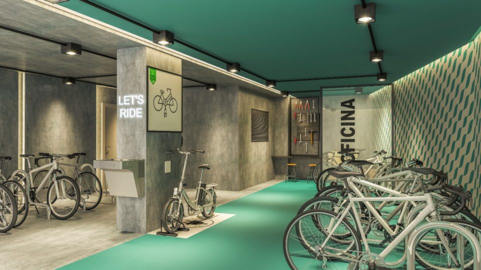 O Almáa, da Laguna, tem tomadas para carros elétricos e estação para recarga de bicicletas elétricas.