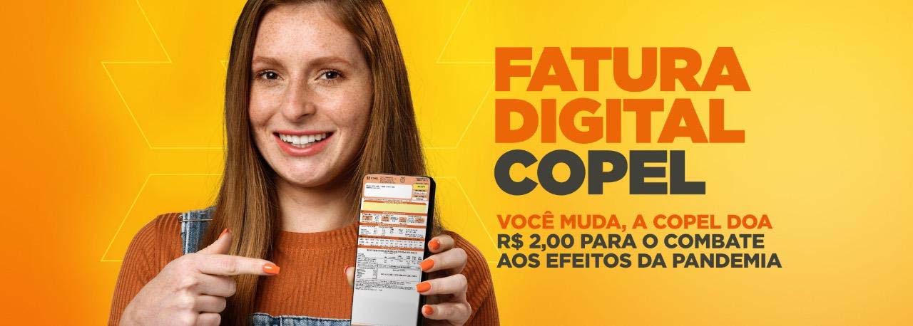 Campanha Fatura Solidária: Copel reverte recurso para combater os efeitos da pandemia.