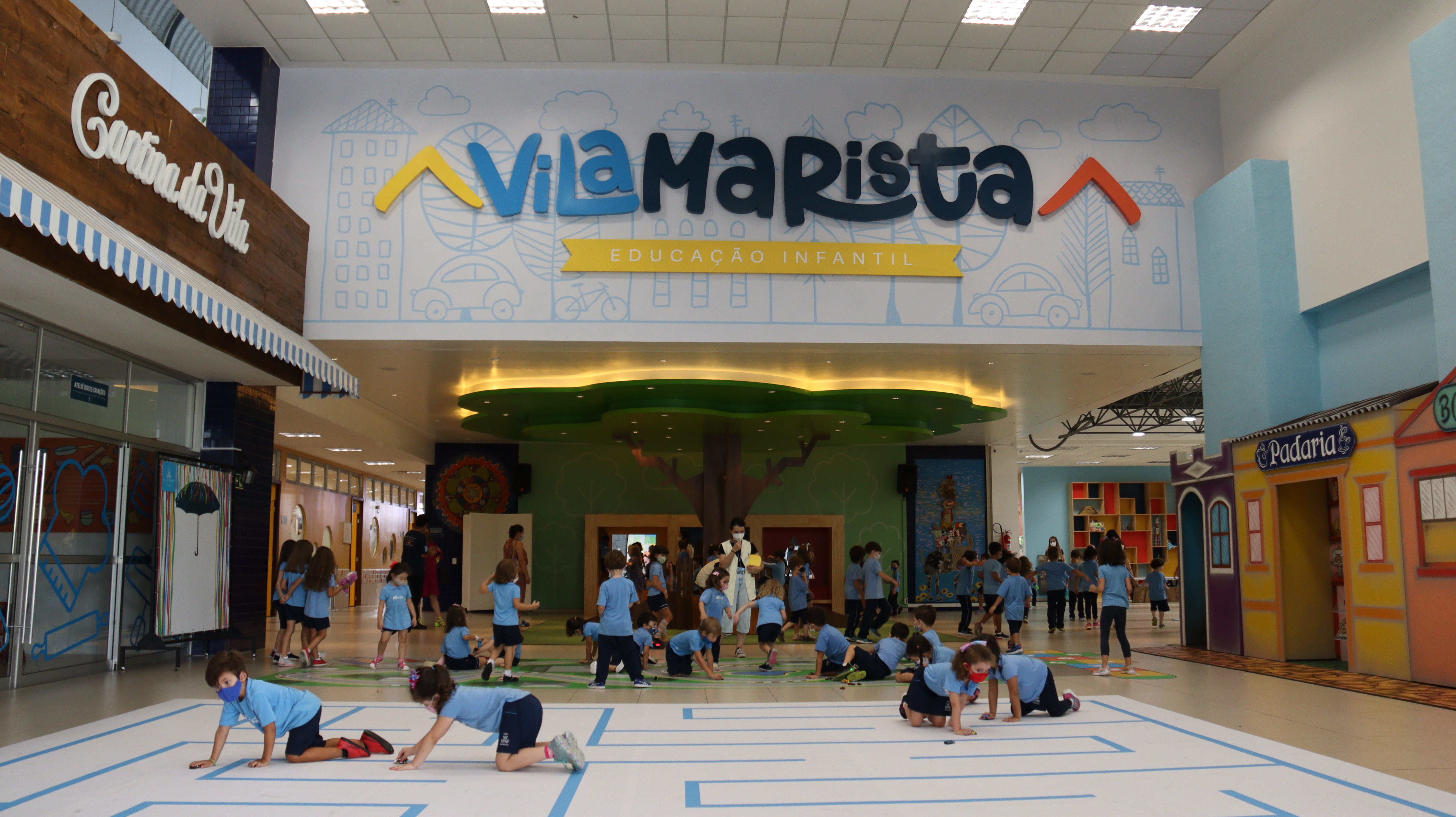 A Vila Marista é o espaço destinado à educação infantil no Marista Santa Maria.