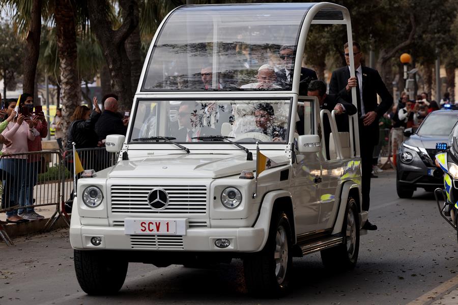 Papa Francisco, em visita a Malta neste sábado