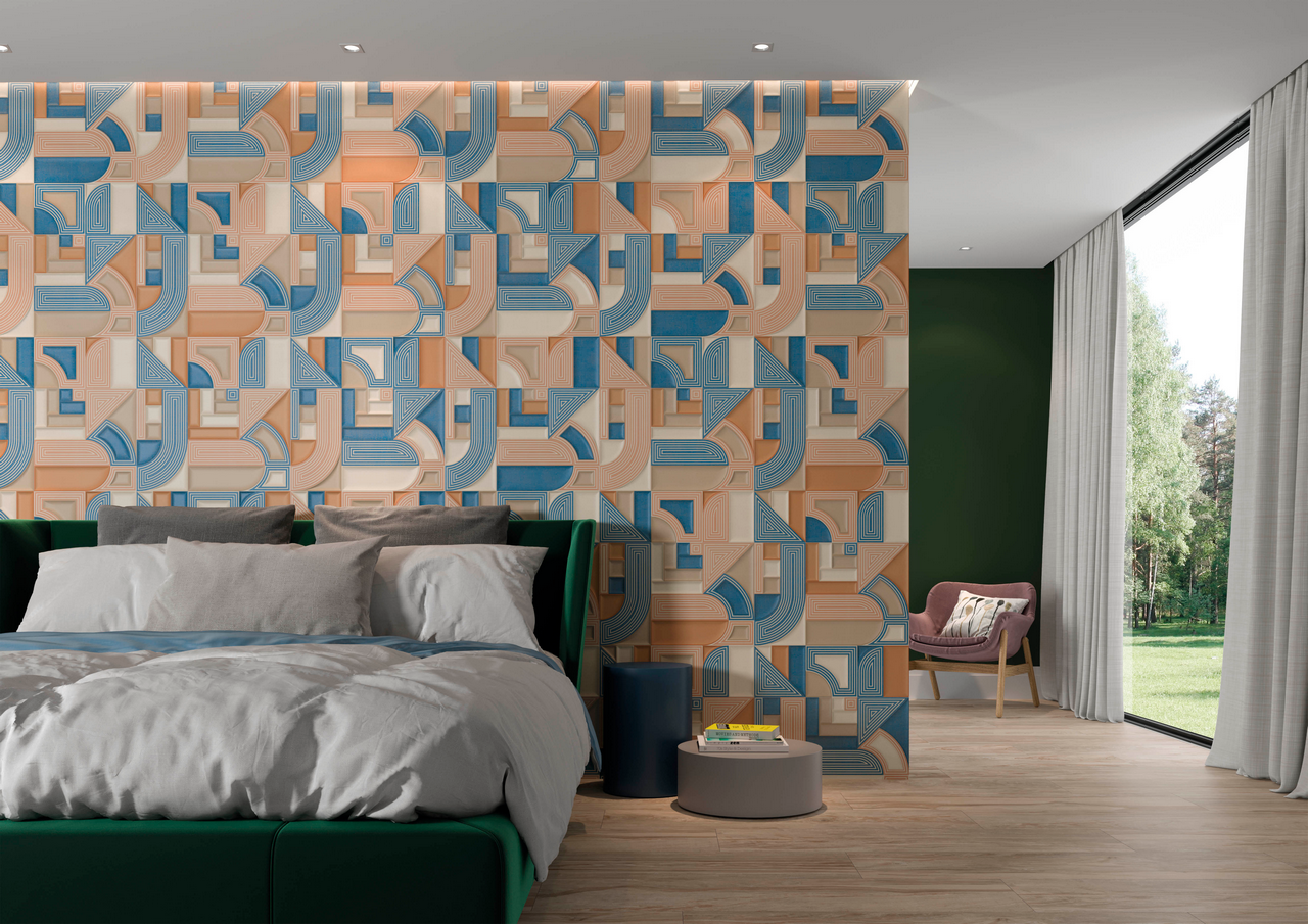 A Pulse, da Ceusa, utiliza o elemento clássico da arquitetura, o arco, que tem função estrutural, mas também seduz por sua forma simples, elegante e retrô. Aqui a linha junta de forma inusitada arcos, texturas e cores, com relevo e sombras. A Pulse, da Ceusa, utiliza o elemento clássico da arquitetura, o arco, que tem função estrutural, mas também seduz por sua forma simples, elegante e retrô. Aqui a linha junta de forma inusitada arcos, texturas e cores, com relevo e sombras.