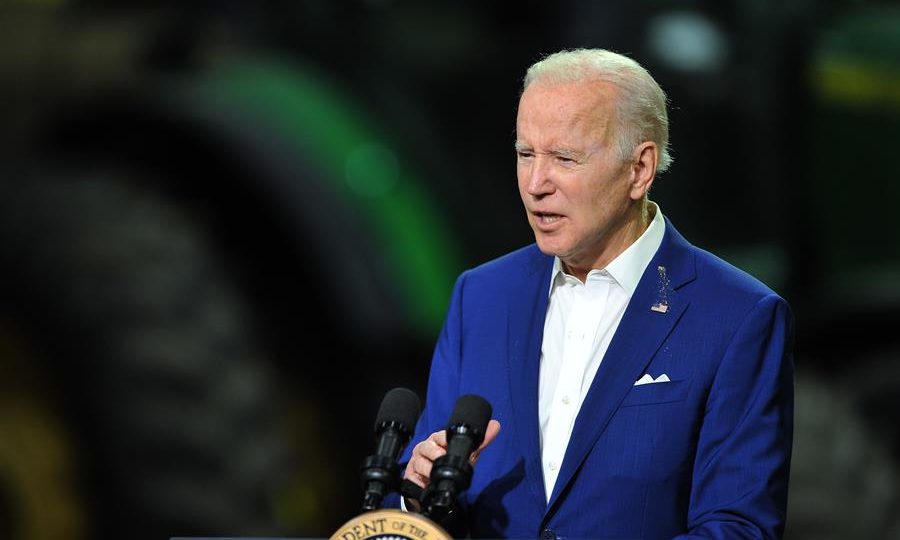 Biden chama de “genocídio” ação de Putin na Ucrânia O presidente dos Estados Unidos, Joe Biden, em Iowa na terça-feira (12)