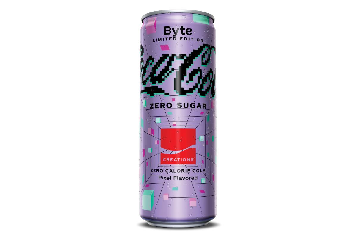 Novo refrigerante Pixels faz parte da linha Byte, lançada pela Coca-cola voltada ao público gamer em parceria com o Fortnite.