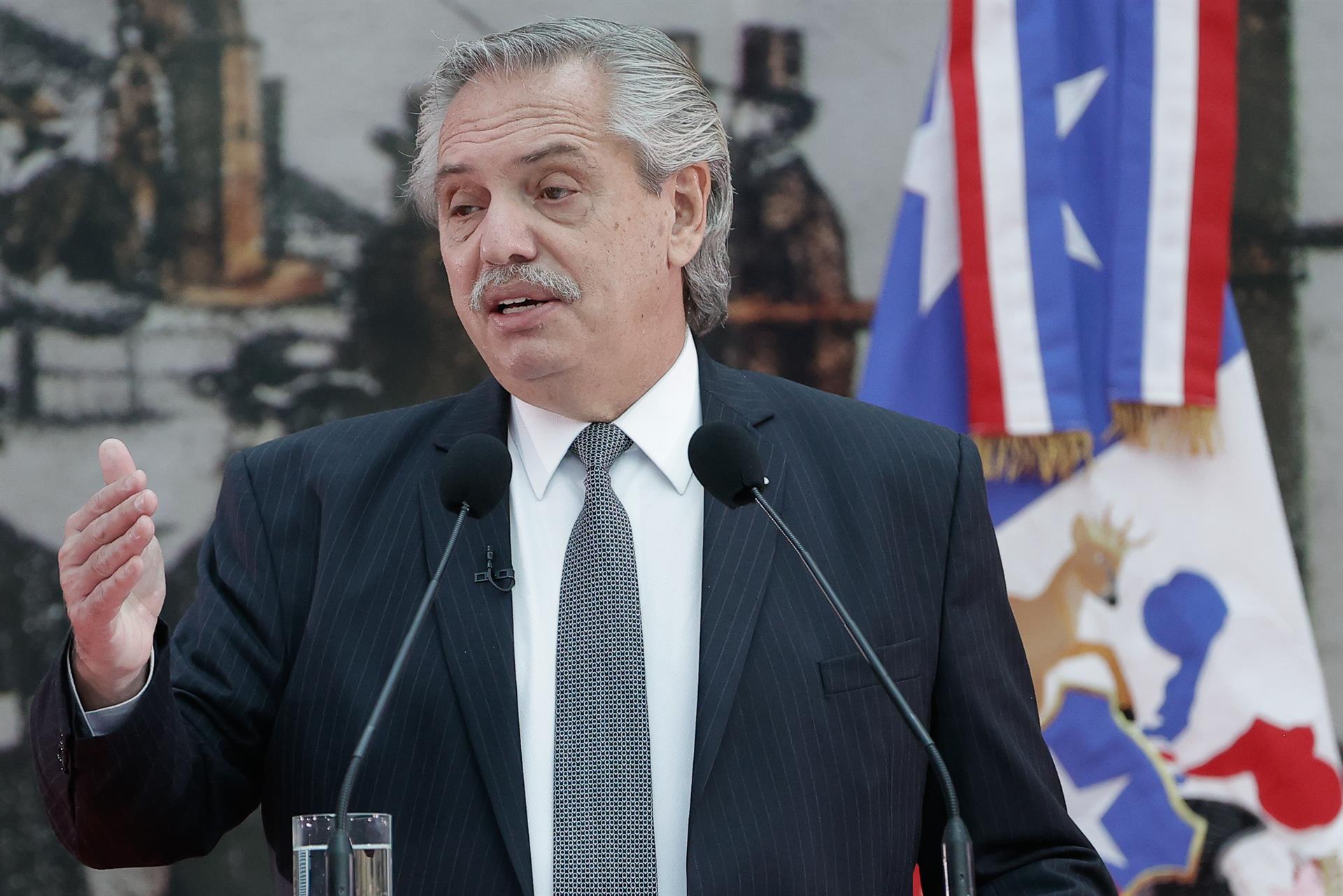 O presidente da Argentina, Alberto Fernández