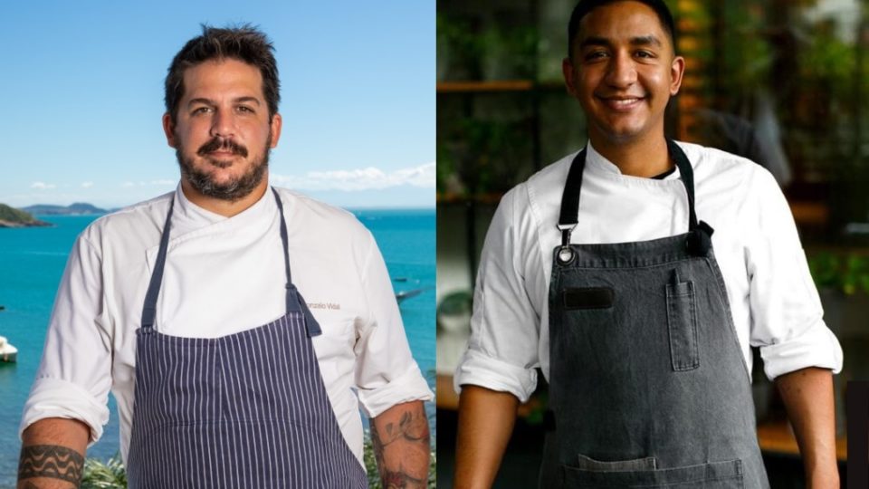 Gonzalo Vidal e Luan Honorato – cozinhando juntos e dividindo a cozinha do Nomade.
