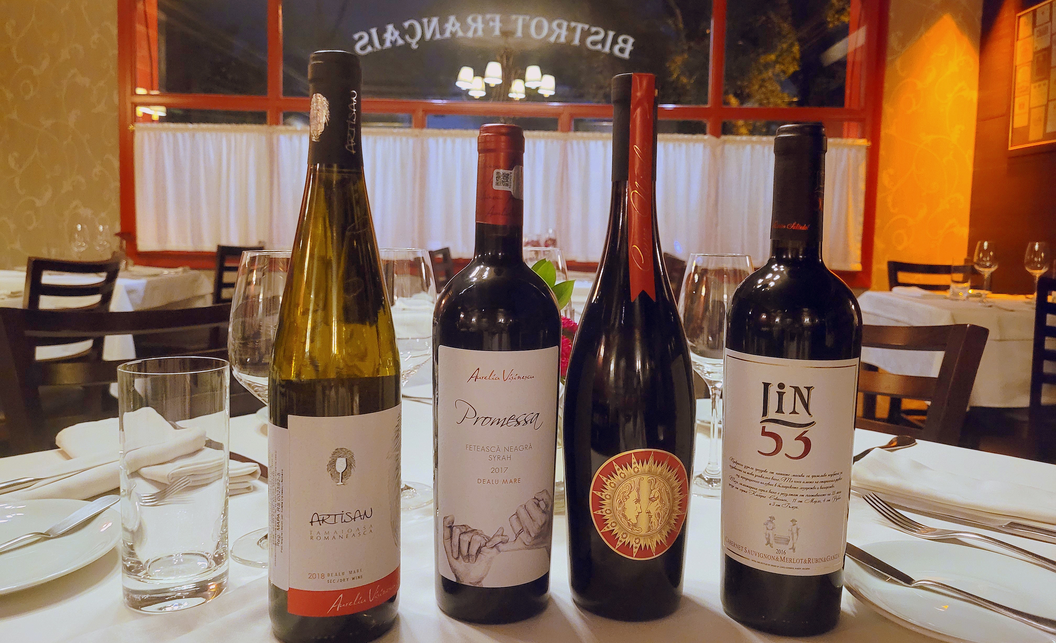 Os vinhos do Leste Europeu, mais precisamente da Romênia e da Bulgária, que serão harmonizados com clássicos da cozinha francesa no L&#8217;Épicerie.