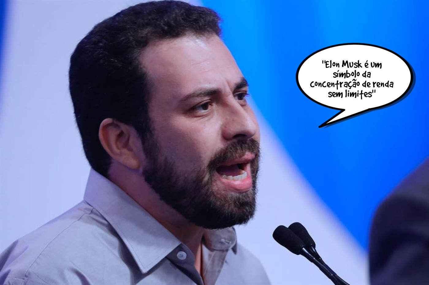 Guilherme Boulos: "Elon Musk é um símbolo da concentração de renda sem limites"