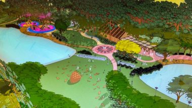 Curitiba terá 4 novos parques na região Sul, a última fronteira com áreas disponíveis Projeto do Parque Pinhal do Santana, um dos quatro que a prefeitura de Curitiba vai fazer na região Sul.