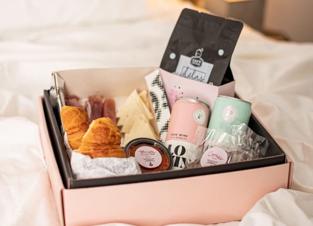 Cesta montada pelo Café Cultura.