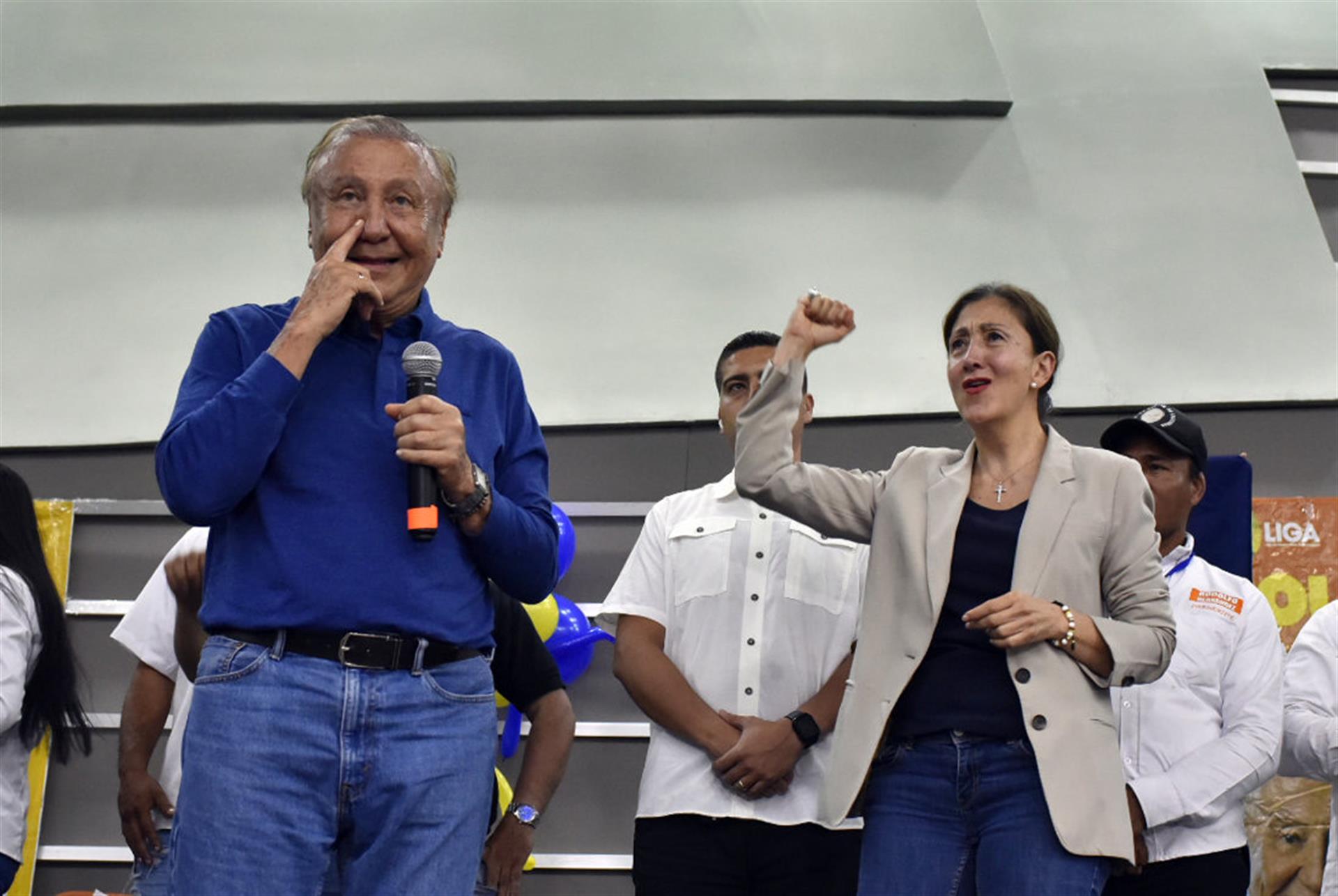 Íngrid Betancourt e Rodolfo Hernández