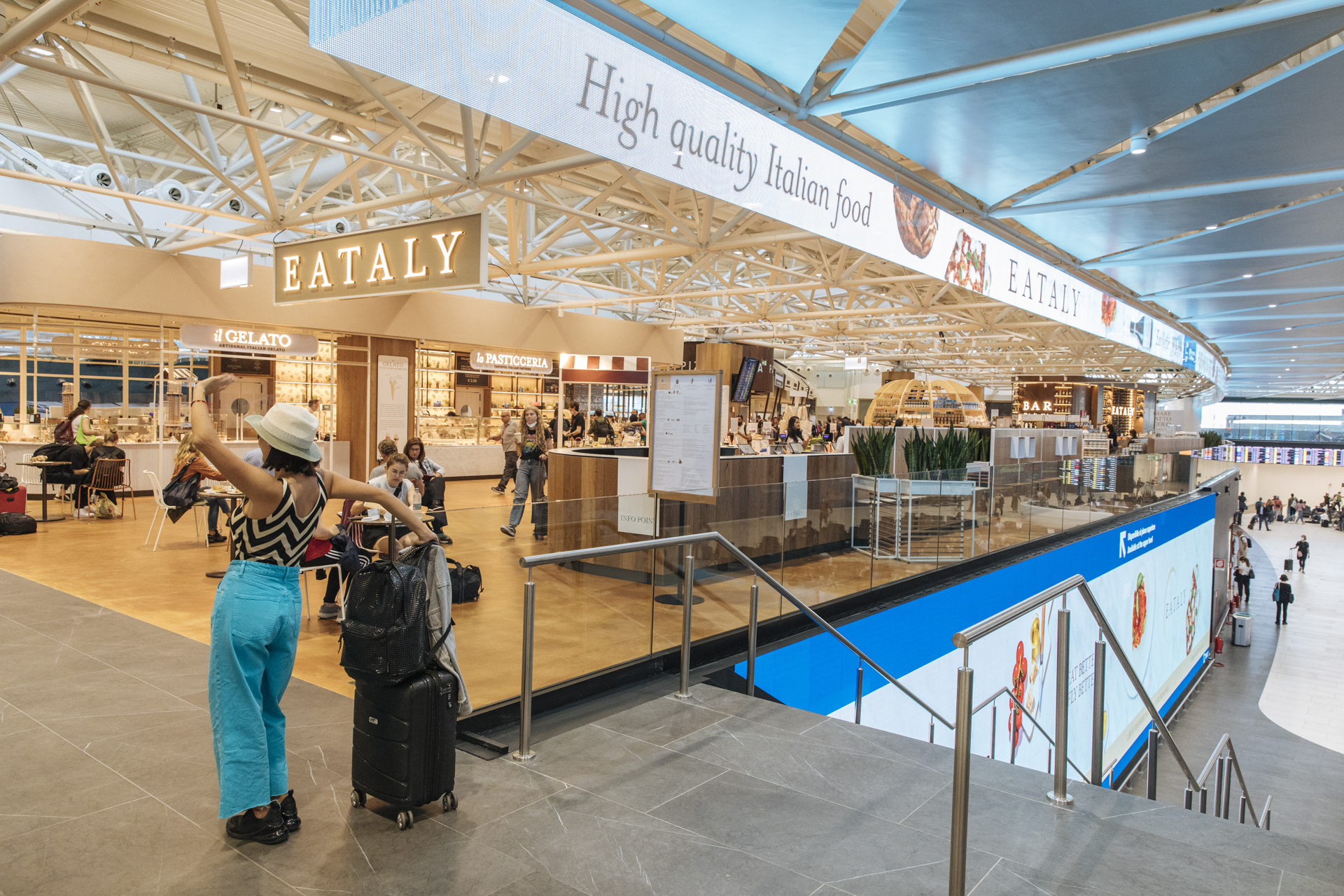 Rede de supermercados goumet Eataly inaugura unidade no aeroporto de Roma