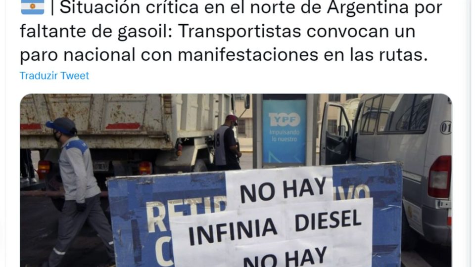 Falta de diesel
