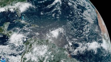 Tempestade tropical Bonnie avança para o Pacífico e Colin se forma na costa da Carolina do Sul Fotografia de satélite fornecida nesta sexta-feira pela Administração Nacional Oceânica e Atmosférica (NOAA) dos Estados Unidos através do Centro Nacional de Furacões (NHC) mostra a tempestade tropical durante sua passagem pelo Caribe em direção à América Central