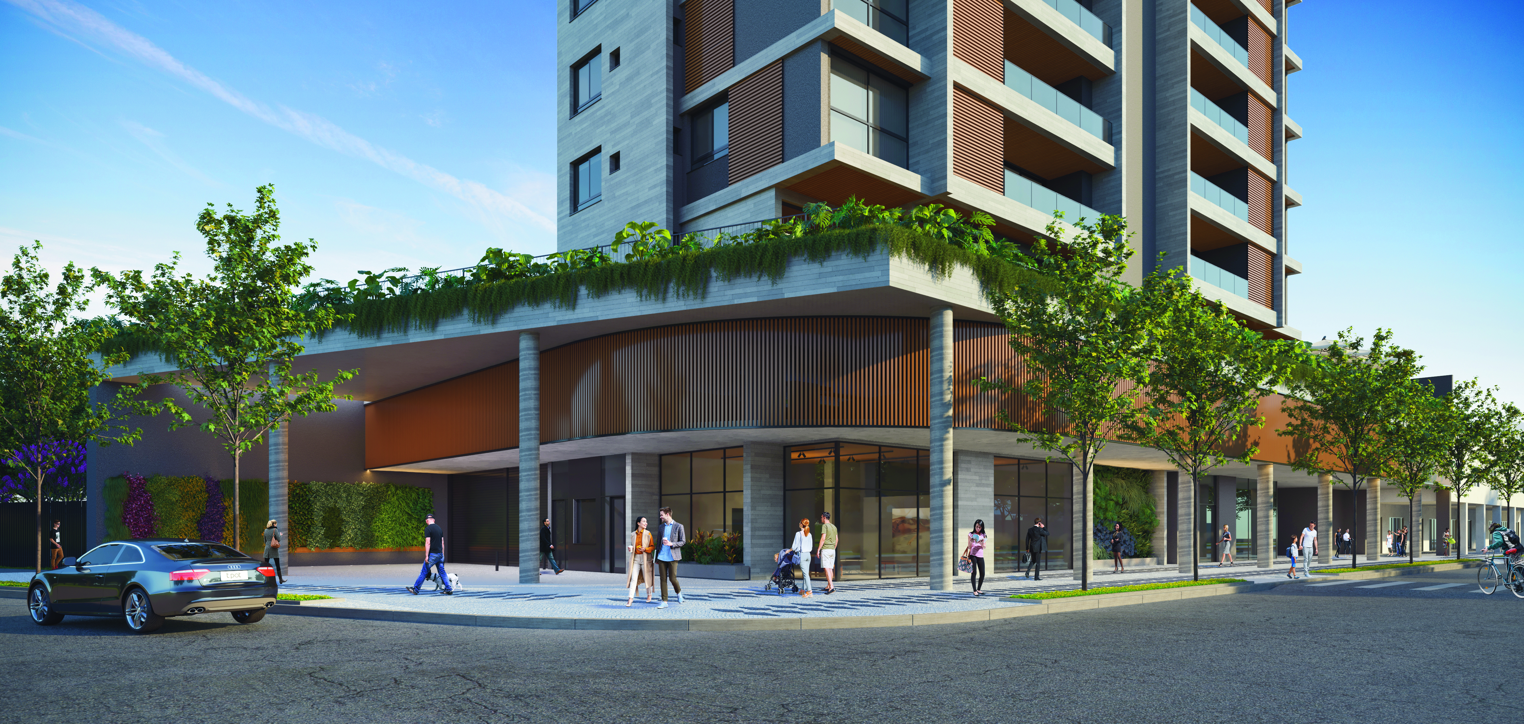 Em vez de erguer muros, o projeto da Varanda Barigui, da incorporadora Invescon, abre espaço para a circulação de pedestres, conectando o espaço público ao privado. A segurança do empreendimento, com previsão de entrega para 2025, será feita por meio de guarita blindada, acesso social e de serviço com eclusa e entrada de veículos com sistema de identificação. Além disso, o empreendimento conta com acessos com sensores e câmeras.