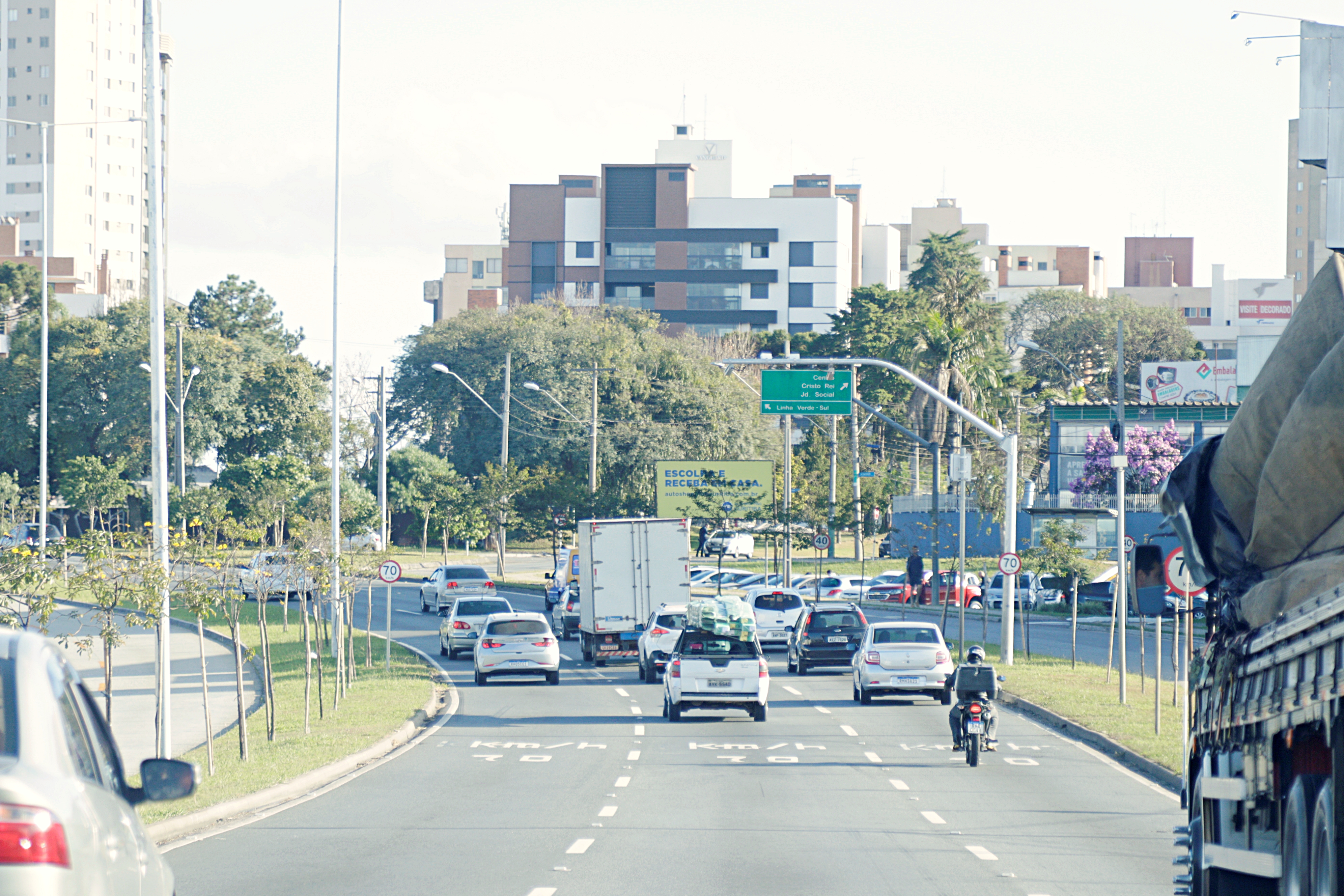 Radar na Linha Verde BR 476 pista sentido Curitiba