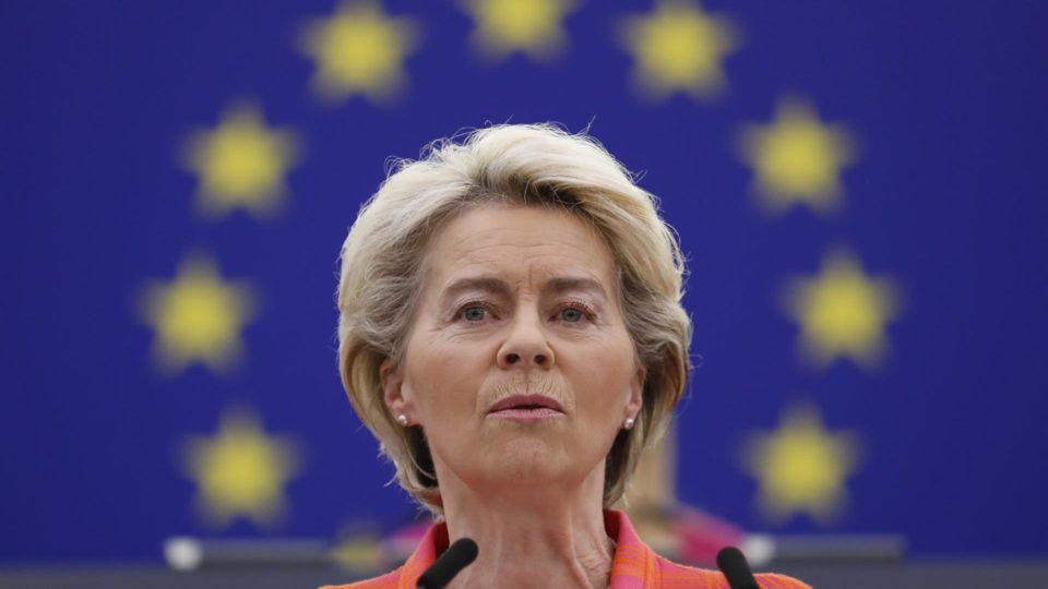 A presidente da Comissão Europeia, Ursula von der Leyen