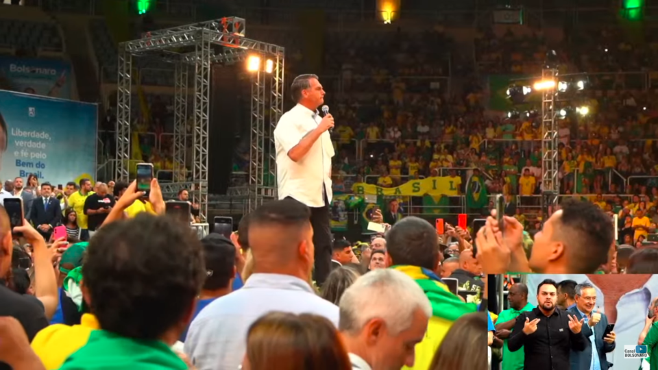 Bolsonaro na convenção do PL