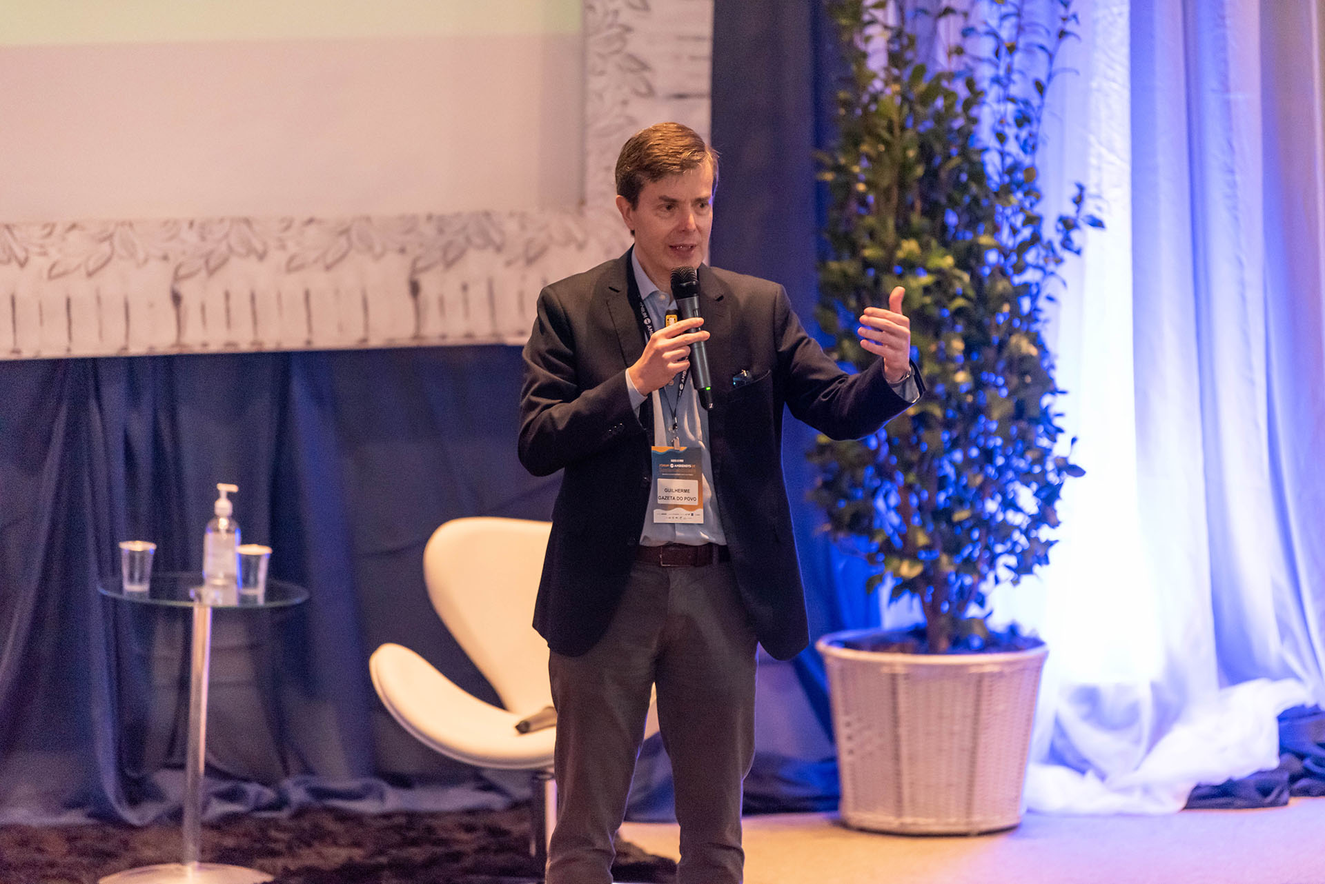 O presidente do GRPCOM, Guilherme Döring Cunha Pereira, fez a abertura do Fórum.