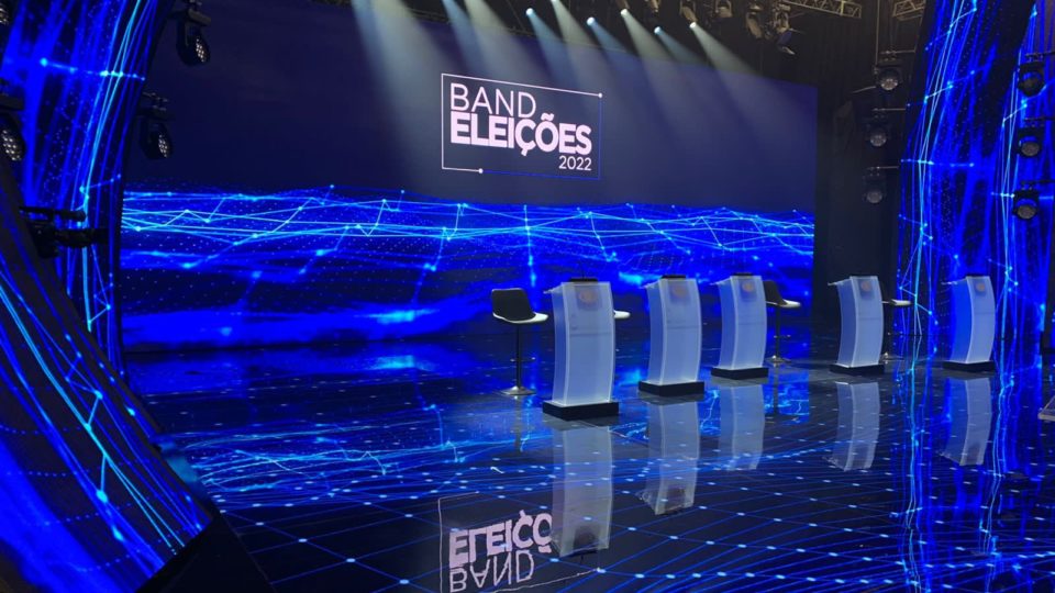 Estúdio do debate na Band