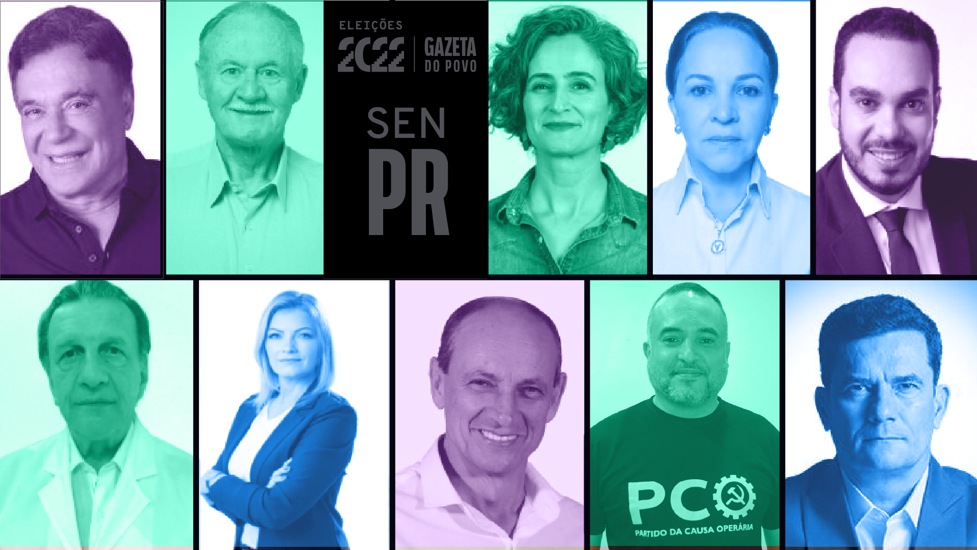 O Paraná tem dez candidato que buscam a única vaga ao Senado em 2022