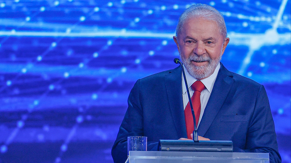 Lula durante debate do primeiro turno.