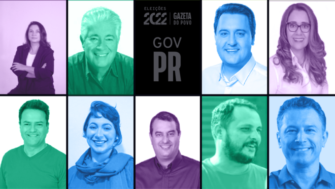 O Paraná tem nove candidatos que concorrem ao governo do estado.