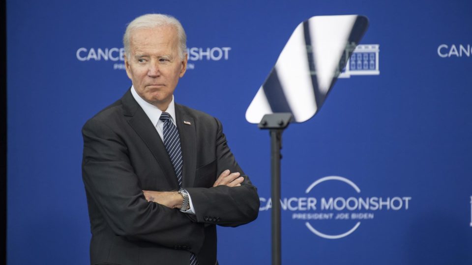 O presidente dos EUA, Joe Biden, durante evento contra o câncer em Boston, Massachusetts, no dia 12 de setembro