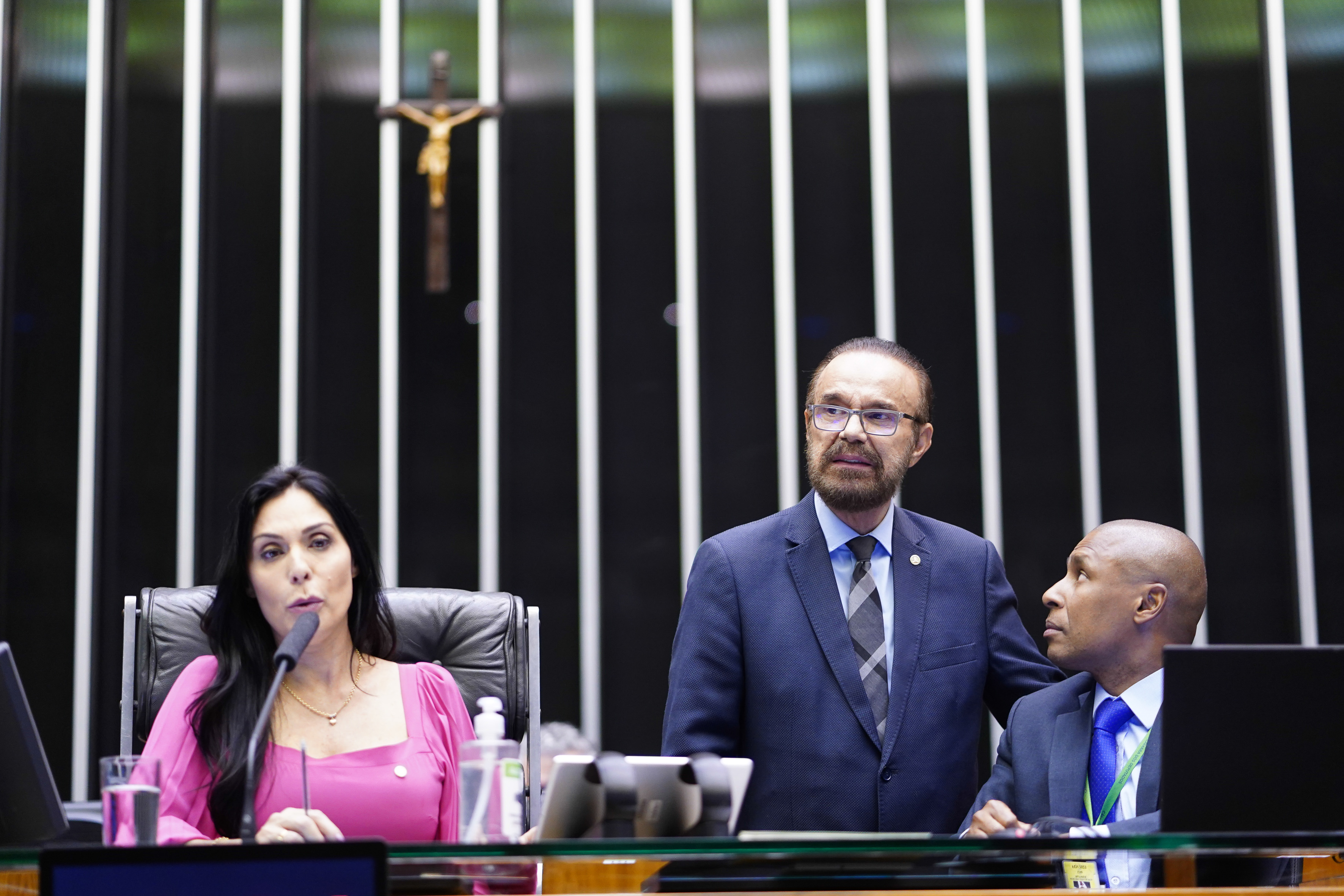 Deputada Geovânia de Sá, da Mesa Diretora da Câmara, não foi reeleita; Já Lincoln Portela (em pé), vice-presidente, conseguiu renovar o mandato graças ao desempenho de outros nomes do partido