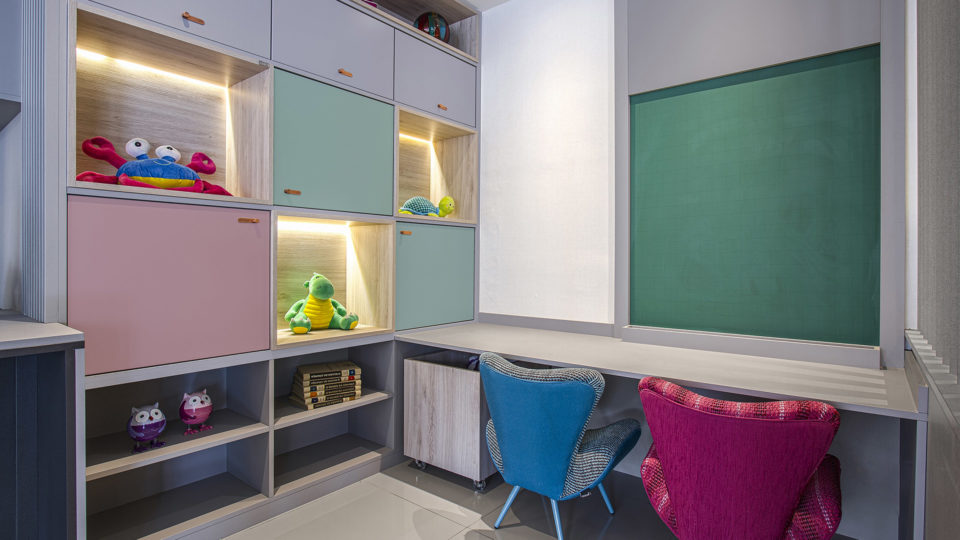 Quarto das crianças é o ambiente ideal para a aplicação de cores que transmitem conforto e alegria.