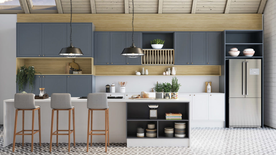 As cores em uma cozinha podem ser trabalhadas de acordo com os objetivos dos frequentadores da casa. 